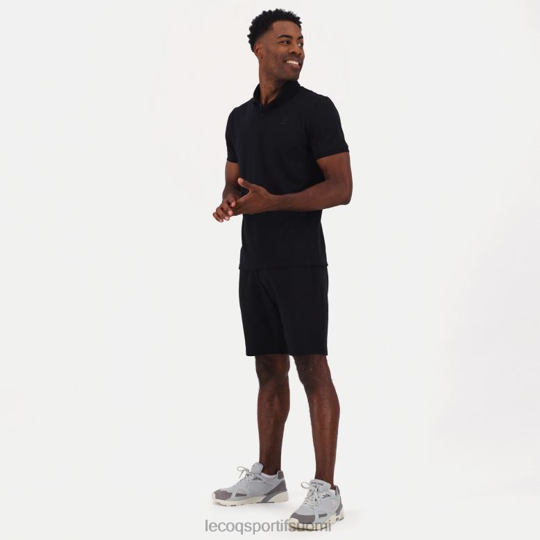 Le Coq Sportif poolo musta miehet 86V2R129 vaatetus