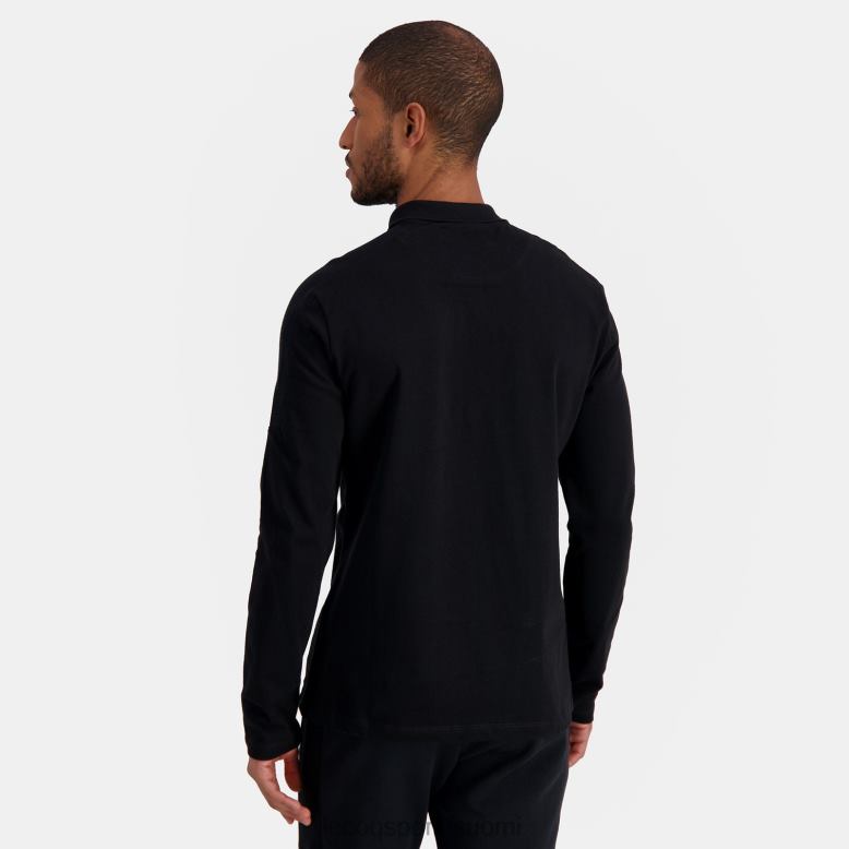 Le Coq Sportif poolo musta miehet 86V2R487 vaatetus