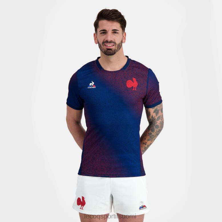 Le Coq Sportif ennakkoottelupaita - xv de france sininen miehet 86V2R173 vaatetus