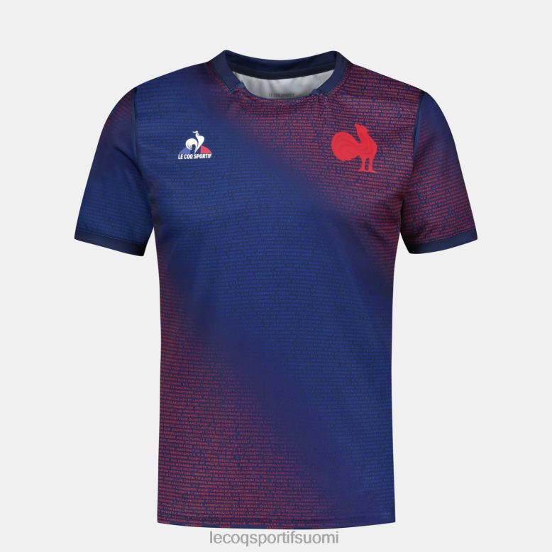 Le Coq Sportif ennakkoottelupaita - xv de france sininen miehet 86V2R173 vaatetus