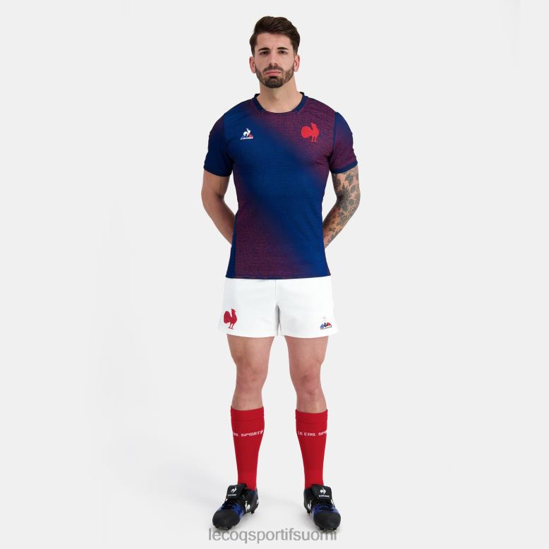 Le Coq Sportif ennakkoottelupaita - xv de france sininen miehet 86V2R173 vaatetus