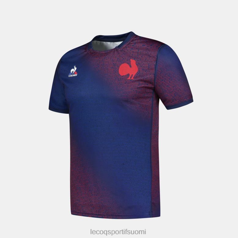 Le Coq Sportif ennakkoottelupaita - xv de france sininen miehet 86V2R173 vaatetus