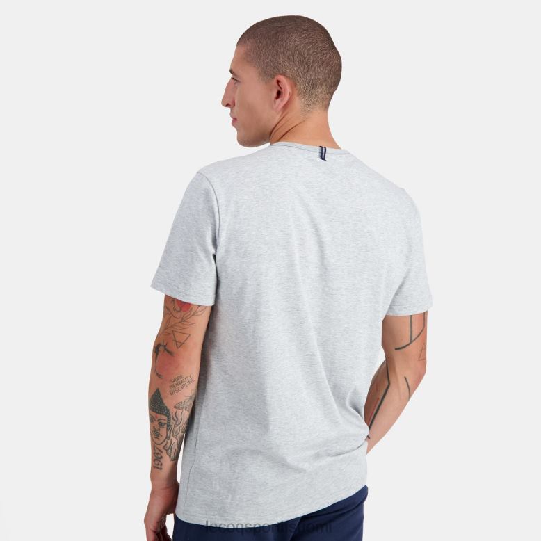 Le Coq Sportif muodikas t-paita harmaa miehet 86V2R179 vaatetus