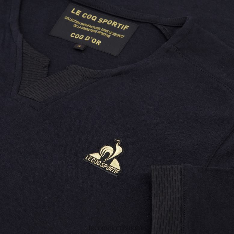 Le Coq Sportif muoti t-paita musta miehet 86V2R155 vaatetus
