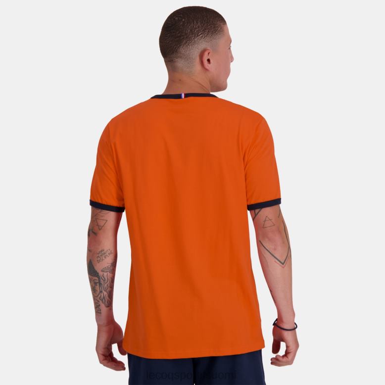 Le Coq Sportif muoti t-paita oranssi miehet 86V2R151 vaatetus