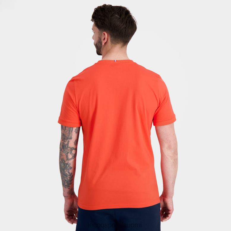 Le Coq Sportif muoti t-paita oranssi miehet 86V2R152 vaatetus