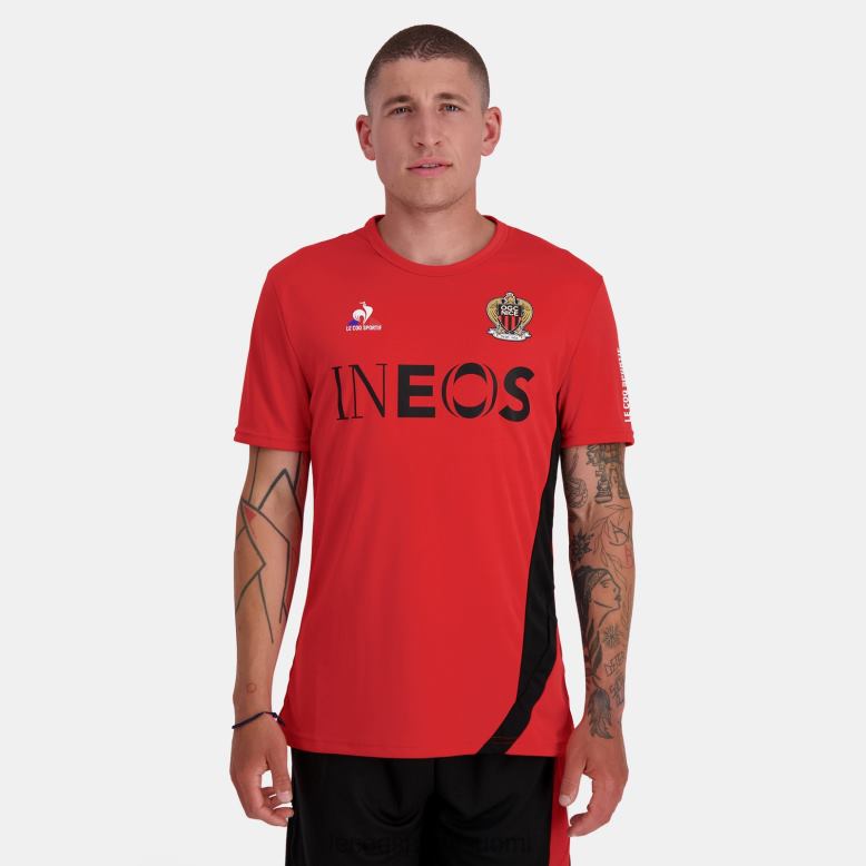 Le Coq Sportif muoti t-paita punainen miehet 86V2R154 vaatetus