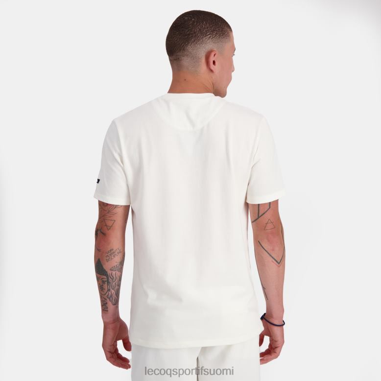 Le Coq Sportif muoti t-paita valkoinen miehet 86V2R159 vaatetus