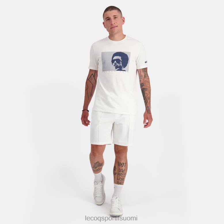Le Coq Sportif muoti t-paita valkoinen miehet 86V2R159 vaatetus