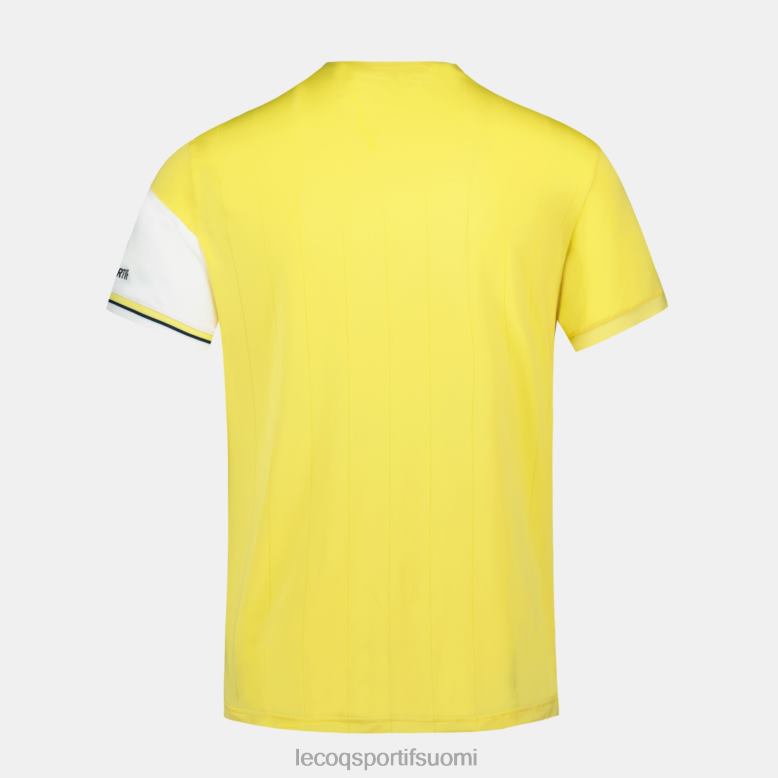 Le Coq Sportif muoti t-paita valkoinen miehet 86V2R166 vaatetus