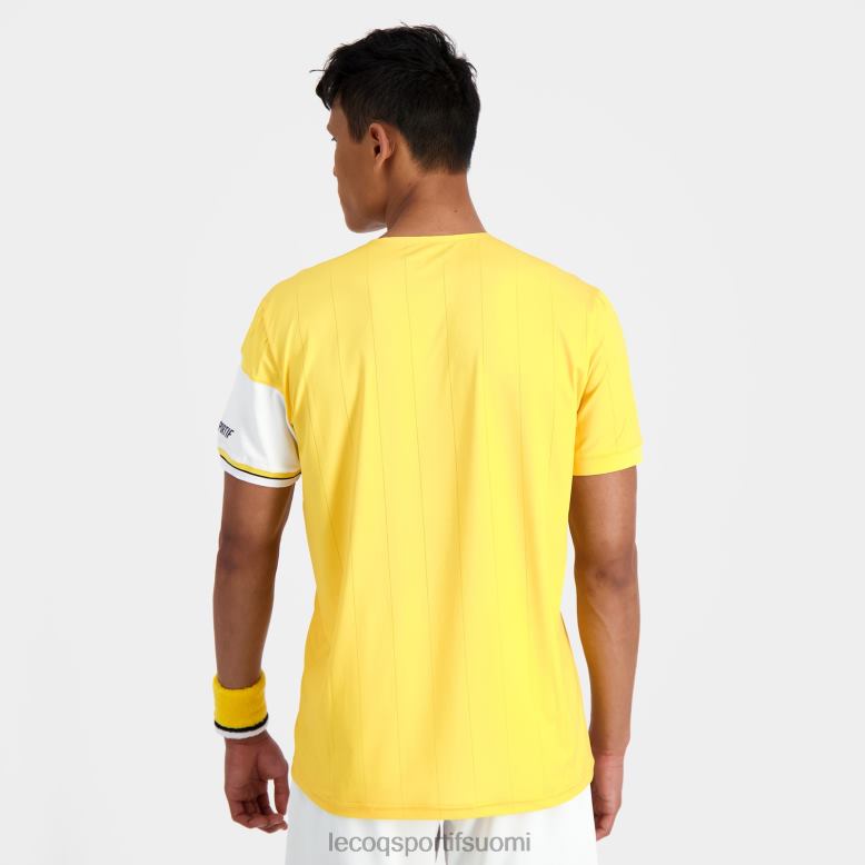 Le Coq Sportif muoti t-paita valkoinen miehet 86V2R166 vaatetus