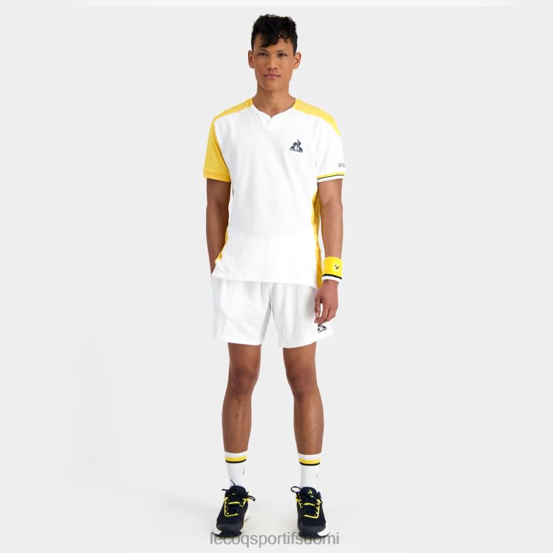 Le Coq Sportif muoti t-paita valkoinen miehet 86V2R166 vaatetus
