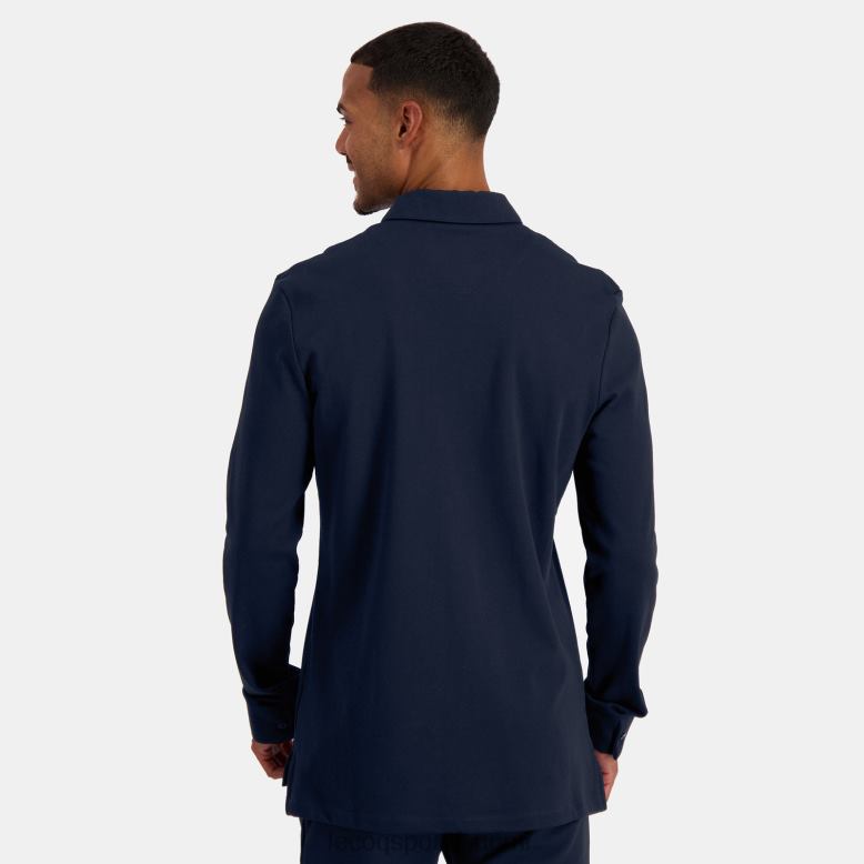 Le Coq Sportif paita sininen miehet 86V2R460 vaatetus