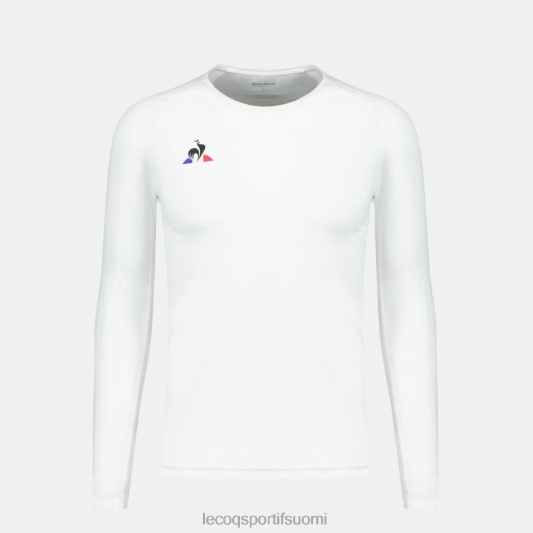 Le Coq Sportif pitkähihainen t-paita valkoinen miehet 86V2R200 vaatetus