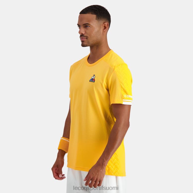 Le Coq Sportif t-paita oranssi miehet 86V2R478 vaatetus
