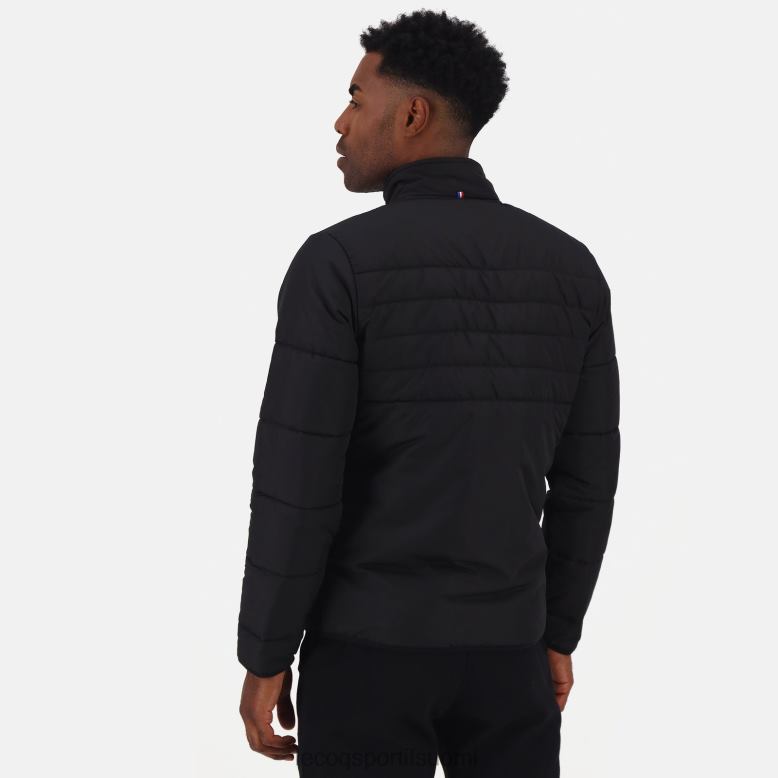 Le Coq Sportif untuvatakki musta miehet 86V2R481 vaatetus