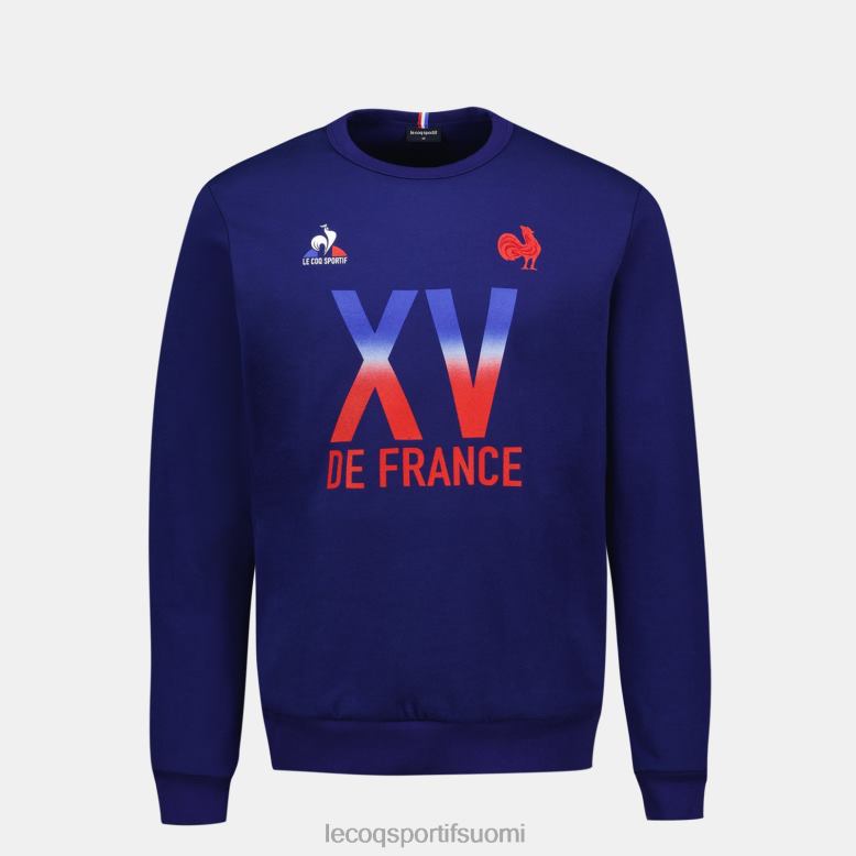 Le Coq Sportif collegepaita - xv de france sininen miehet 86V2R5 vaatetus