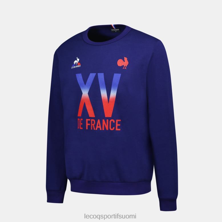 Le Coq Sportif collegepaita - xv de france sininen miehet 86V2R5 vaatetus