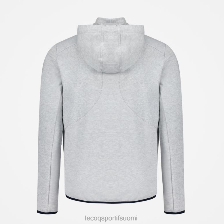 Le Coq Sportif harmaa vetoketjullinen huppari miehet 86V2R485 vaatetus