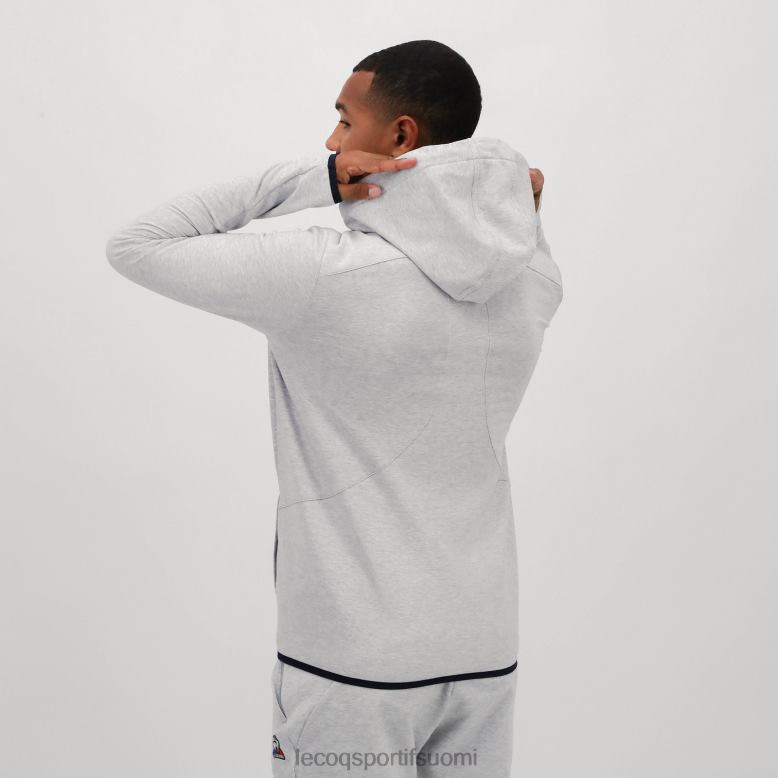 Le Coq Sportif harmaa vetoketjullinen huppari miehet 86V2R485 vaatetus