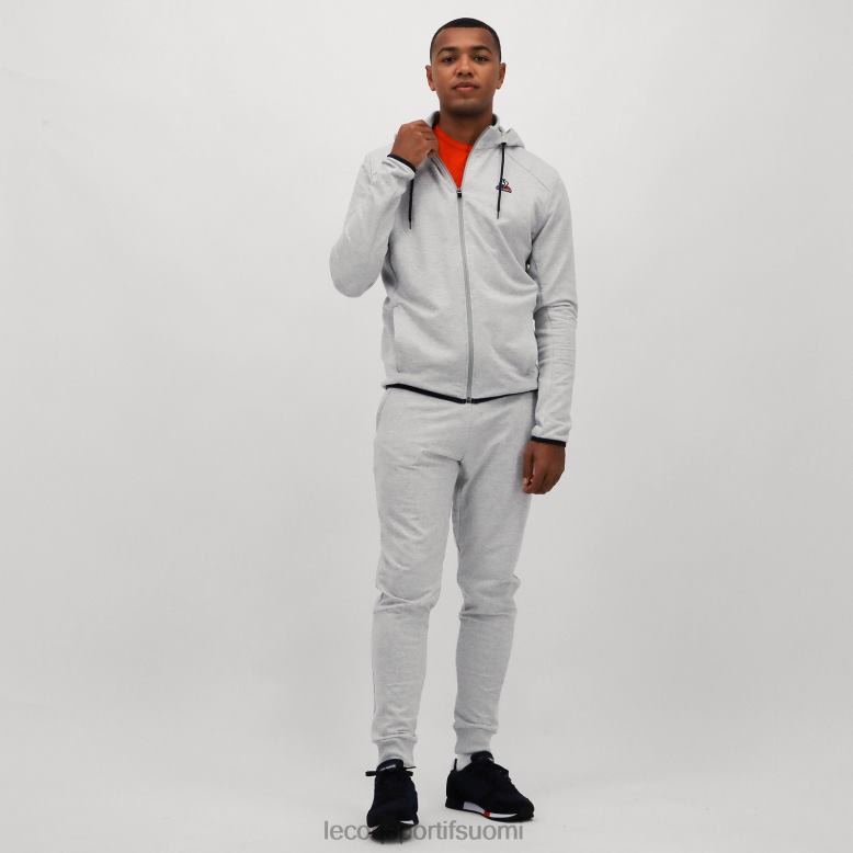 Le Coq Sportif harmaa vetoketjullinen huppari miehet 86V2R485 vaatetus