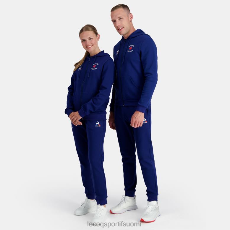 Le Coq Sportif huppari vetoketjulla - ranskan rugbynsininen miehet 86V2R28 vaatetus