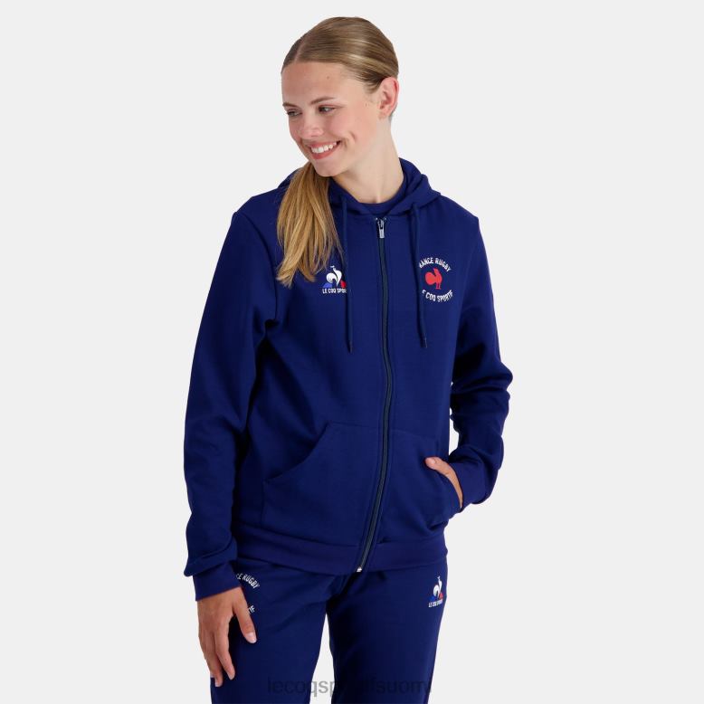 Le Coq Sportif huppari vetoketjulla - ranskan rugbynsininen miehet 86V2R28 vaatetus