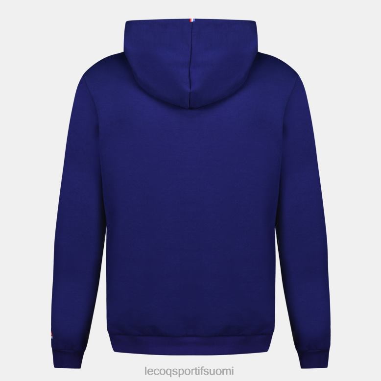 Le Coq Sportif hupullinen collegepaita - ranskan rugbynsininen miehet 86V2R27 vaatetus