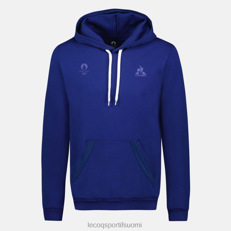 Le Coq Sportif hupullinen collegepaita sininen miehet 86V2R31 vaatetus