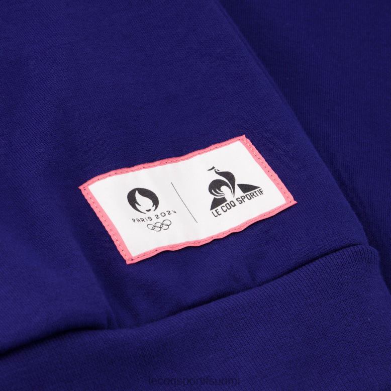 Le Coq Sportif hupullinen collegepaita sininen miehet 86V2R31 vaatetus