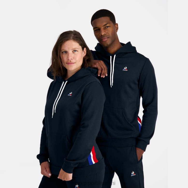 Le Coq Sportif hupullinen collegepaita sininen miehet 86V2R4 vaatetus