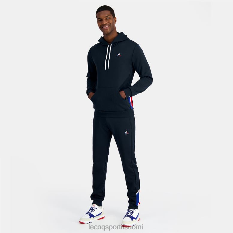 Le Coq Sportif hupullinen collegepaita sininen miehet 86V2R4 vaatetus