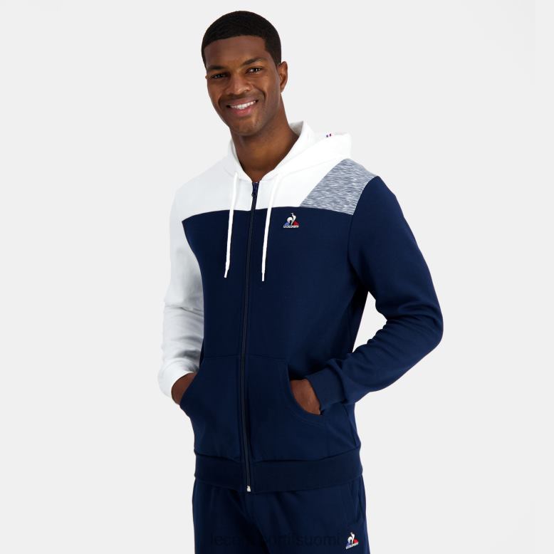 Le Coq Sportif hupullinen villapaita sinisellä vetoketjulla miehet 86V2R22 vaatetus