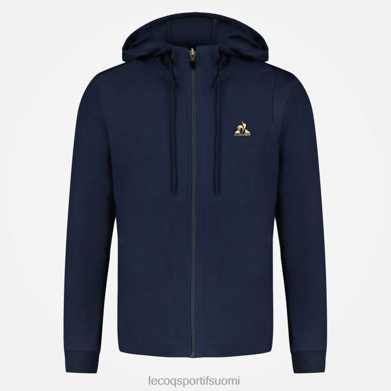 Le Coq Sportif hupullinen villapaita sinisellä vetoketjulla miehet 86V2R69 vaatetus