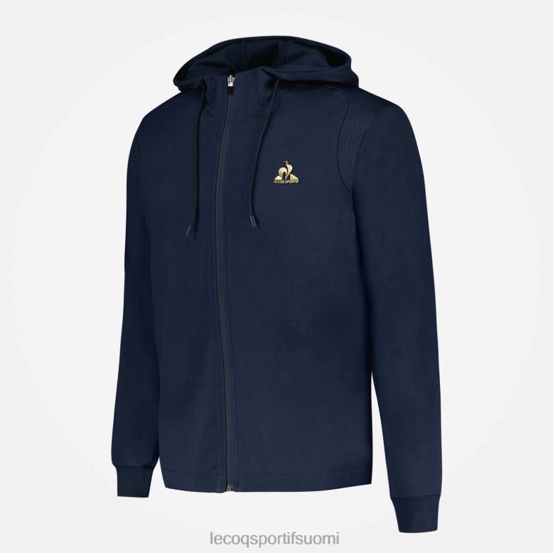 Le Coq Sportif hupullinen villapaita sinisellä vetoketjulla miehet 86V2R69 vaatetus