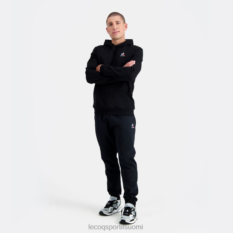 Le Coq Sportif musta huppari miehet 86V2R65 vaatetus