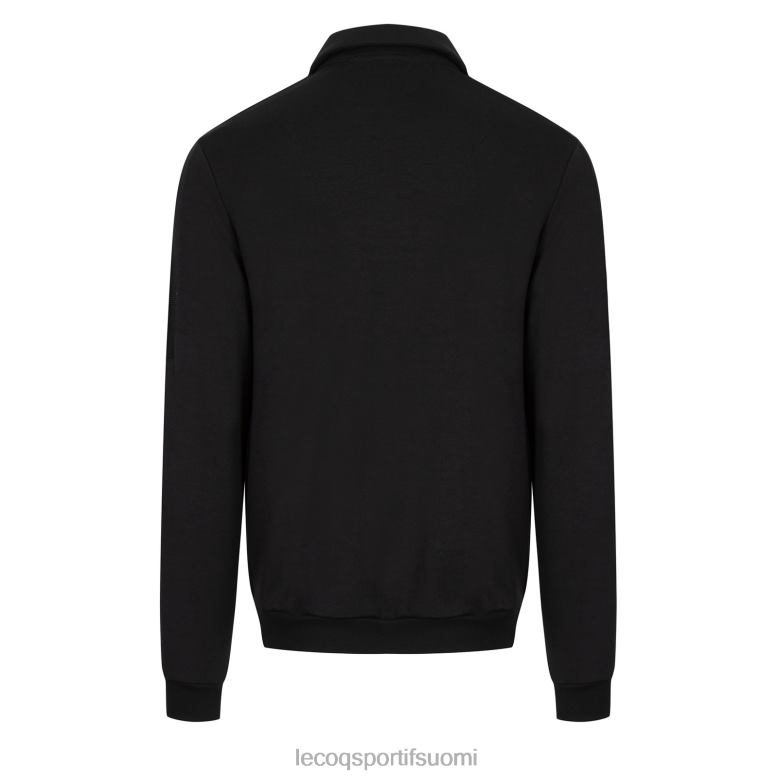 Le Coq Sportif musta vetoketjullinen collegepaita miehet 86V2R489 vaatetus