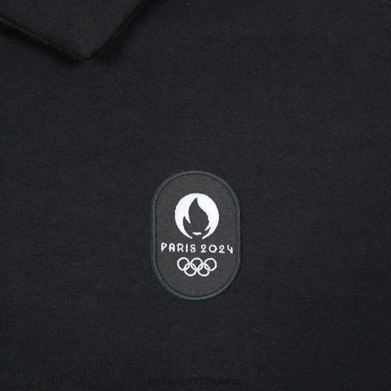 Le Coq Sportif musta vetoketjullinen collegepaita miehet 86V2R489 vaatetus