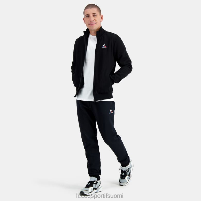 Le Coq Sportif musta vetoketjullinen collegepaita miehet 86V2R58 vaatetus