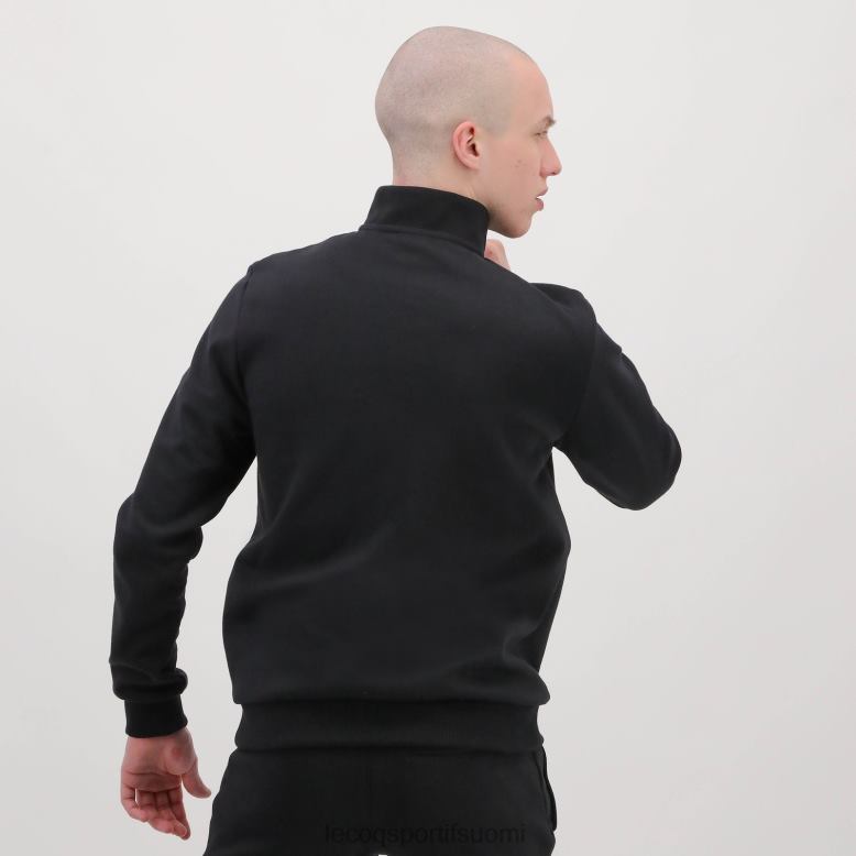 Le Coq Sportif musta vetoketjullinen collegepaita miehet 86V2R78 vaatetus