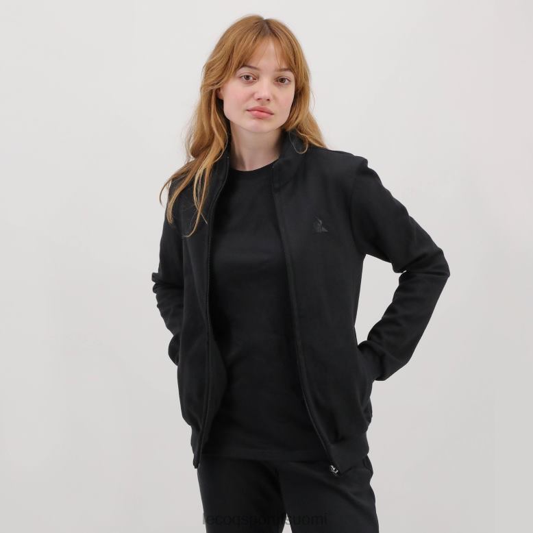 Le Coq Sportif musta vetoketjullinen collegepaita miehet 86V2R78 vaatetus