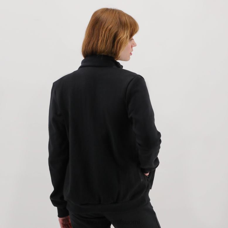 Le Coq Sportif musta vetoketjullinen collegepaita miehet 86V2R78 vaatetus