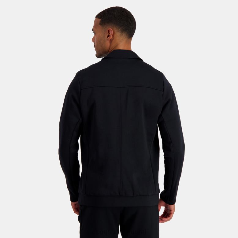 Le Coq Sportif musta vetoketjullinen takki miehet 86V2R73 vaatetus
