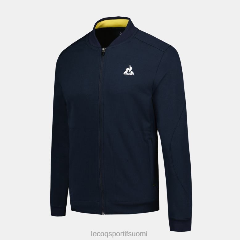 Le Coq Sportif vetoketjullinen collegepaita sininen miehet 86V2R19 vaatetus