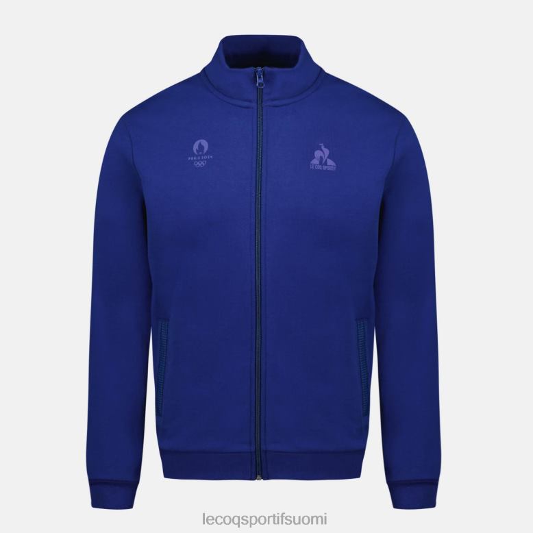 Le Coq Sportif vetoketjullinen collegepaita sininen miehet 86V2R32 vaatetus