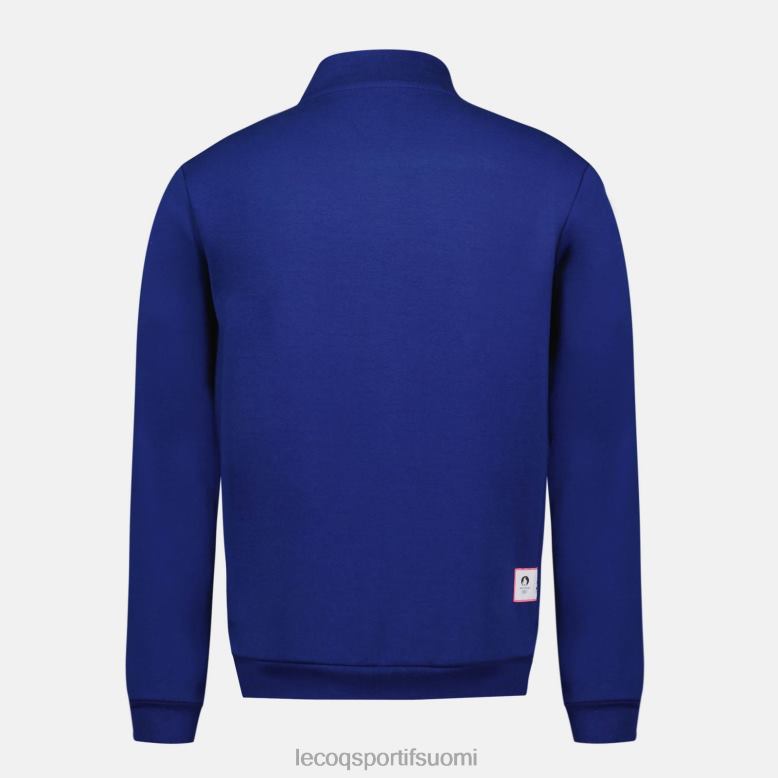 Le Coq Sportif vetoketjullinen collegepaita sininen miehet 86V2R32 vaatetus