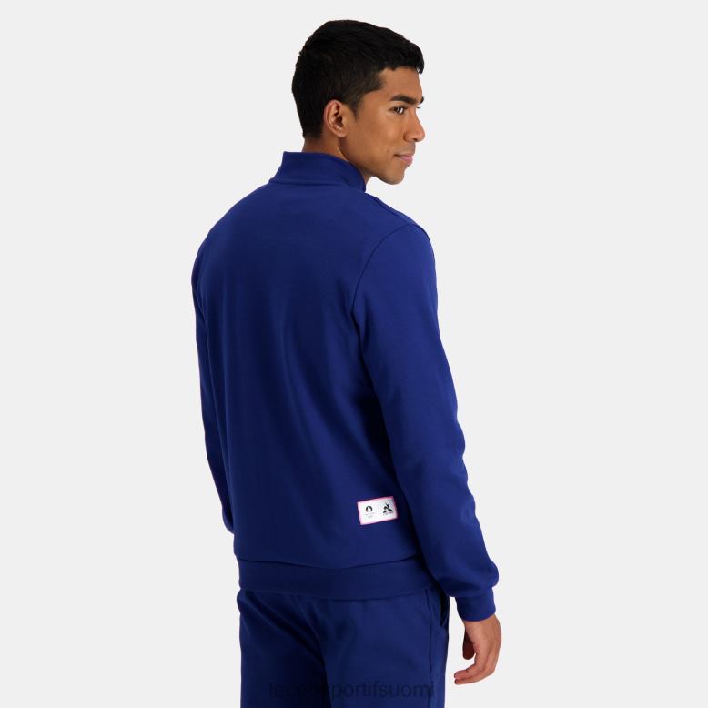Le Coq Sportif vetoketjullinen collegepaita sininen miehet 86V2R32 vaatetus