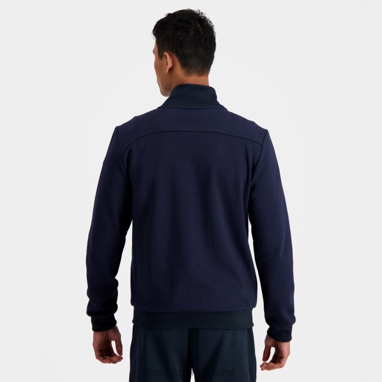 Le Coq Sportif vetoketjullinen collegepaita sininen miehet 86V2R34 vaatetus
