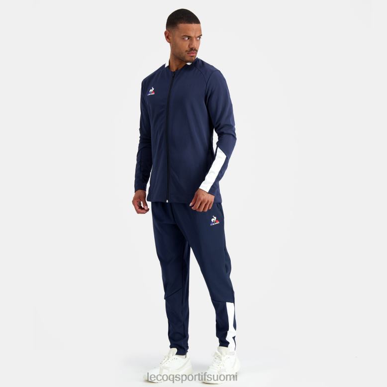 Le Coq Sportif vetoketjullinen collegepaita sininen miehet 86V2R74 vaatetus