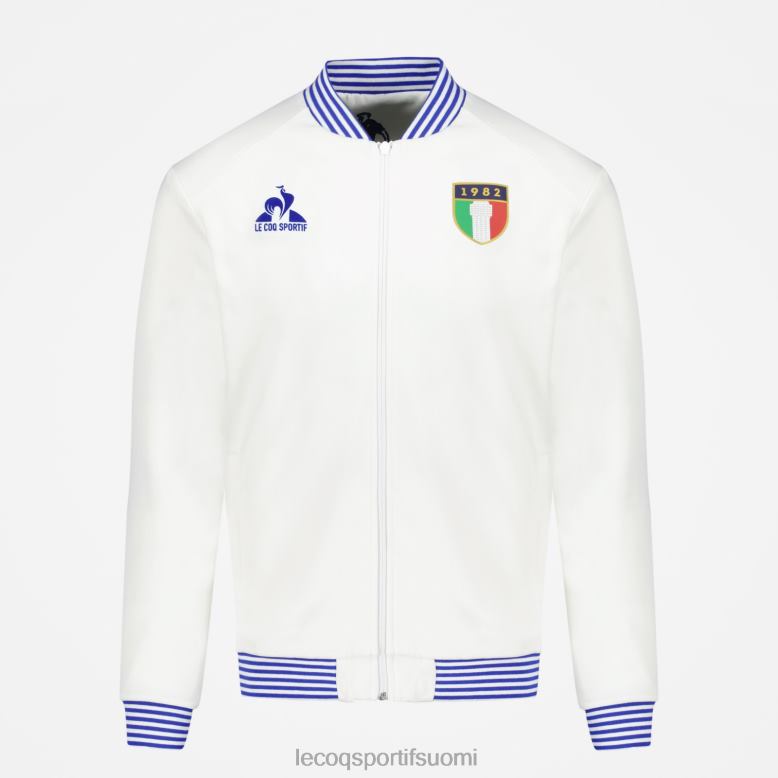 Le Coq Sportif vetoketjullinen collegepaita valkoinen miehet 86V2R472 vaatetus